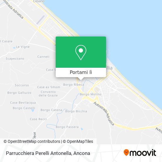 Mappa Parrucchiera Perelli Antonella