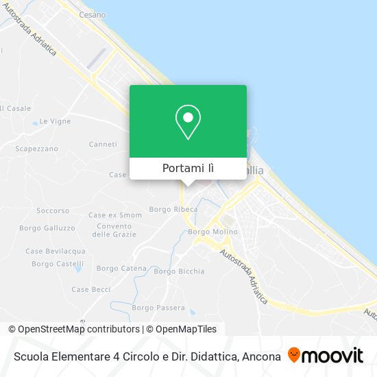 Mappa Scuola Elementare 4 Circolo e Dir. Didattica