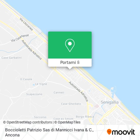 Mappa Boccioletti Patrizio Sas di Mannicci Ivana & C.