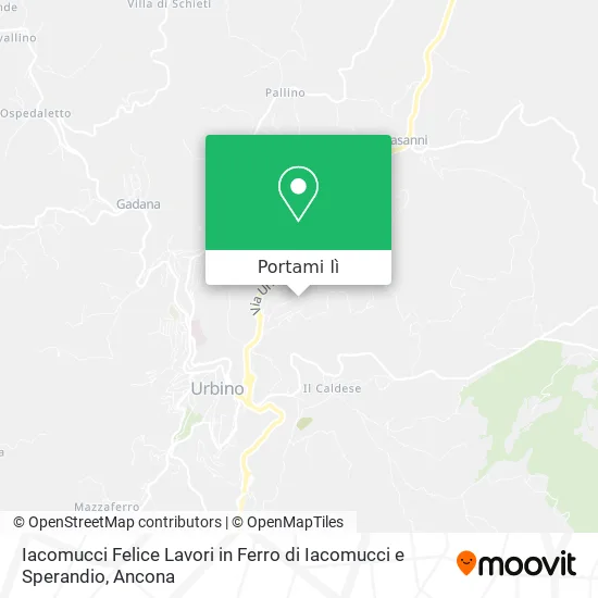Mappa Iacomucci Felice Lavori in Ferro di Iacomucci e Sperandio