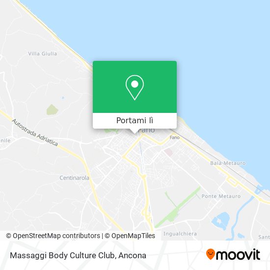 Mappa Massaggi Body Culture Club