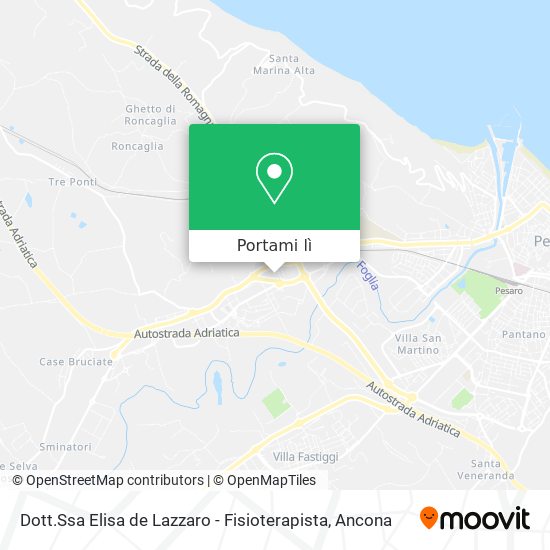 Mappa Dott.Ssa Elisa de Lazzaro - Fisioterapista
