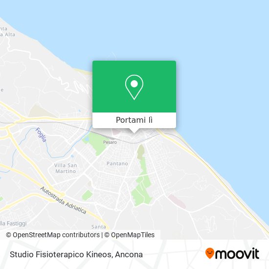 Mappa Studio Fisioterapico Kineos