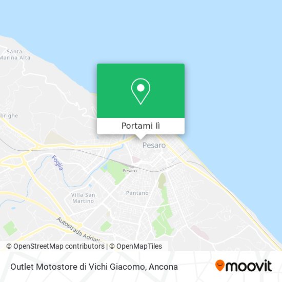 Mappa Outlet Motostore di Vichi Giacomo