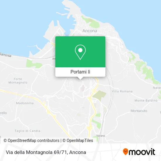 Mappa Via della Montagnola 69/71