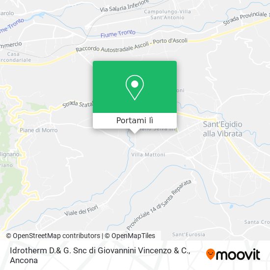 Mappa Idrotherm D.& G. Snc di Giovannini Vincenzo & C.