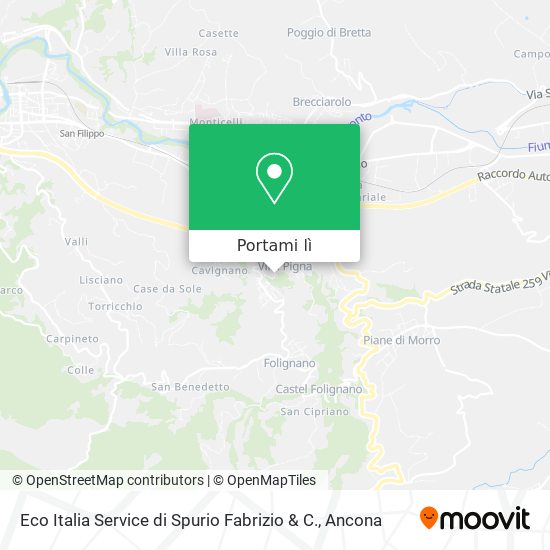 Mappa Eco Italia Service di Spurio Fabrizio & C.