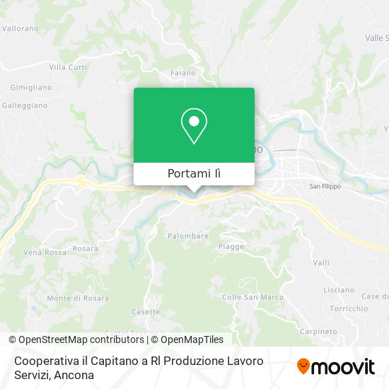 Mappa Cooperativa il Capitano a Rl Produzione Lavoro Servizi