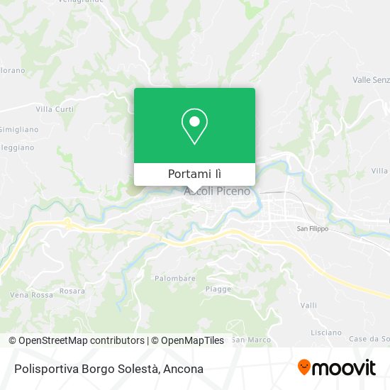 Mappa Polisportiva Borgo Solestà