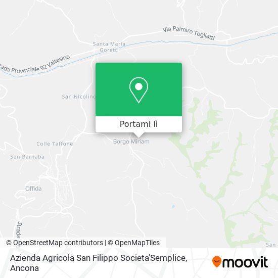 Mappa Azienda Agricola San Filippo Societa'Semplice