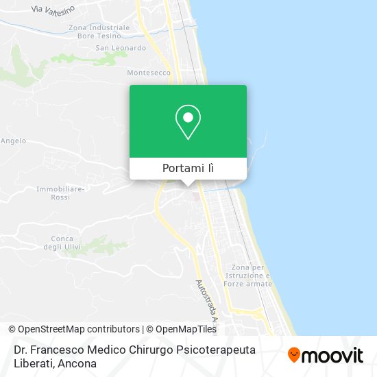 Mappa Dr. Francesco Medico Chirurgo Psicoterapeuta Liberati