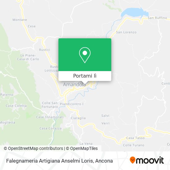Mappa Falegnameria Artigiana Anselmi Loris