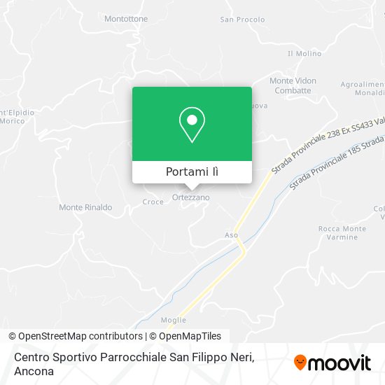 Mappa Centro Sportivo Parrocchiale San Filippo Neri