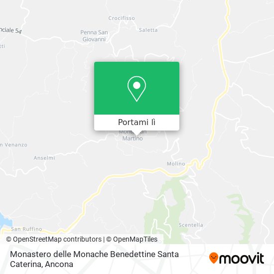 Mappa Monastero delle Monache Benedettine Santa Caterina