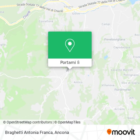 Mappa Braghetti Antonia Franca