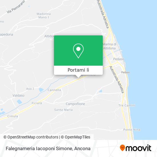 Mappa Falegnameria Iacoponi Simone