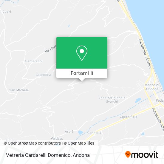 Mappa Vetreria Cardarelli Domenico