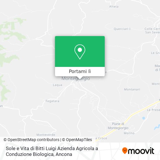 Mappa Sole e Vita di Bitti Luigi Azienda Agricola a Conduzione Biologica