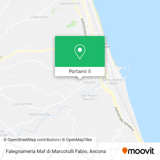 Mappa Falegnameria Maf di Marcotulli Fabio