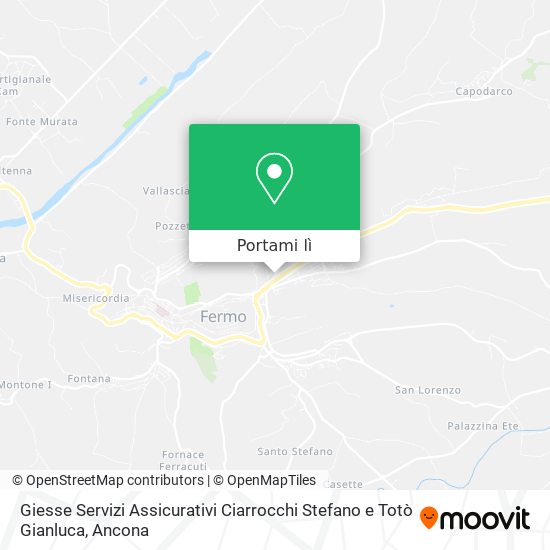Mappa Giesse Servizi Assicurativi Ciarrocchi Stefano e Totò Gianluca