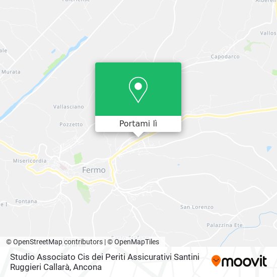 Mappa Studio Associato Cis dei Periti Assicurativi Santini Ruggieri Callarà