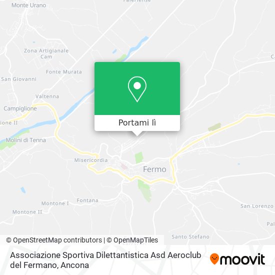 Mappa Associazione Sportiva Dilettantistica Asd Aeroclub del Fermano