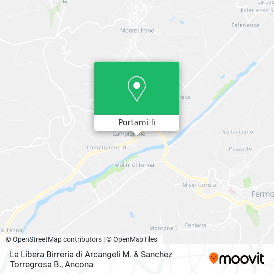 Mappa La Libera Birreria di Arcangeli M. & Sanchez Torregrosa B.