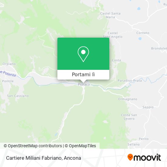 Mappa Cartiere Miliani Fabriano
