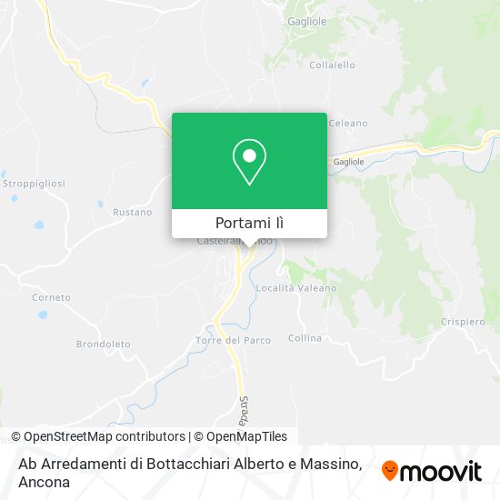 Mappa Ab Arredamenti di Bottacchiari Alberto e Massino