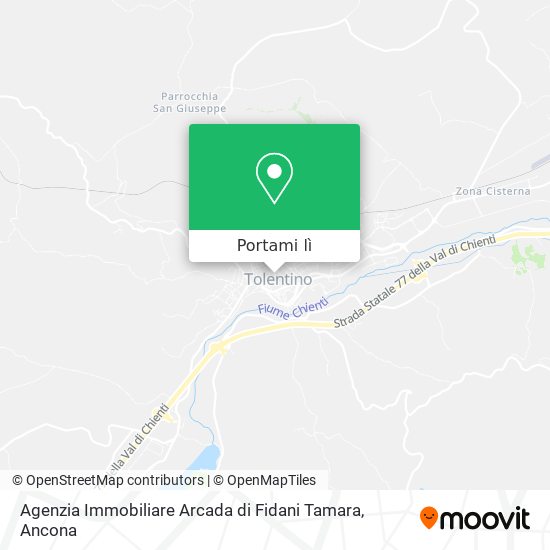 Mappa Agenzia Immobiliare Arcada di Fidani Tamara