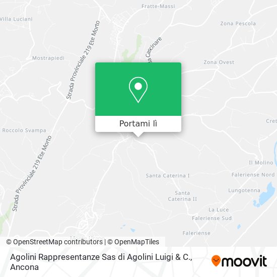 Mappa Agolini Rappresentanze Sas di Agolini Luigi & C.