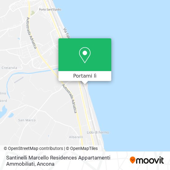 Mappa Santinelli Marcello Residences Appartamenti Ammobiliati