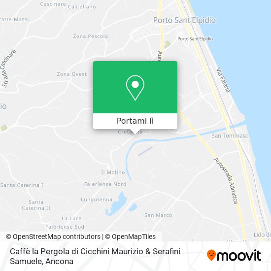 Mappa Caffè la Pergola di Cicchini Maurizio & Serafini Samuele