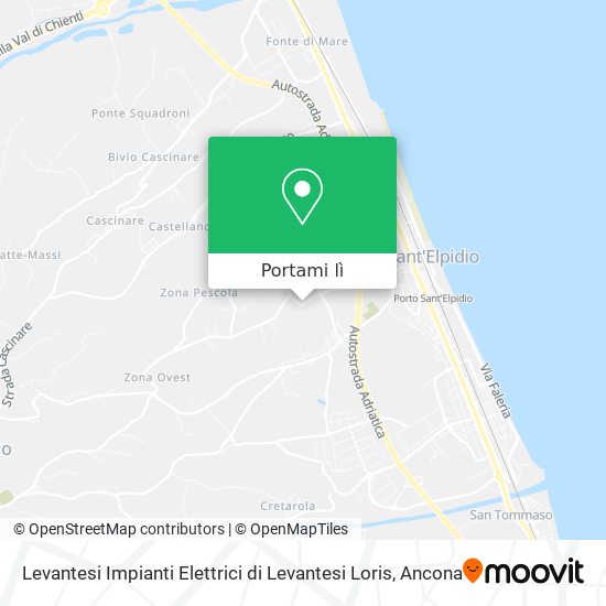 Mappa Levantesi Impianti Elettrici di Levantesi Loris