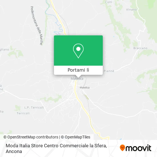 Mappa Moda Italia Store Centro Commerciale la Sfera
