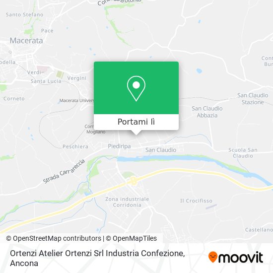 Mappa Ortenzi Atelier Ortenzi Srl Industria Confezione