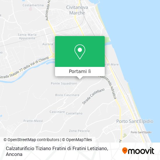 Mappa Calzaturificio Tiziano Fratini di Fratini Letiziano