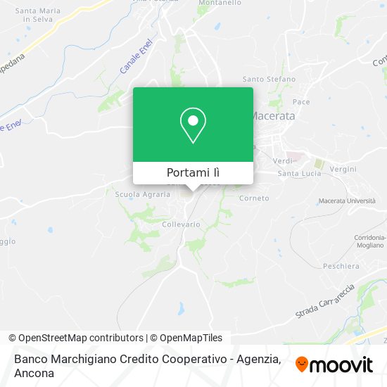 Mappa Banco Marchigiano Credito Cooperativo - Agenzia