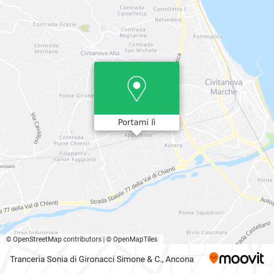 Mappa Tranceria Sonia di Gironacci Simone & C.