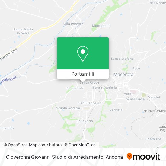 Mappa Cioverchia Giovanni Studio di Arredamento