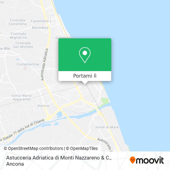 Mappa Astucceria Adriatica di Monti Nazzareno & C.