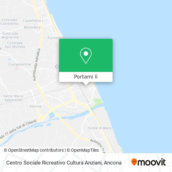 Mappa Centro Sociale Ricreativo Cultura Anziani