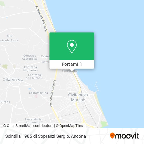 Mappa Scintilla 1985 di Sopranzi Sergio