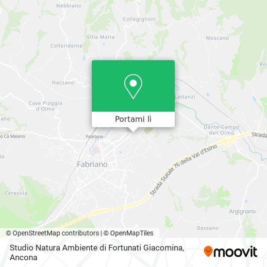 Mappa Studio Natura Ambiente di Fortunati Giacomina