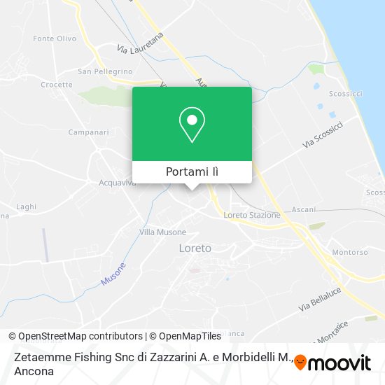 Mappa Zetaemme Fishing Snc di Zazzarini A. e Morbidelli M.