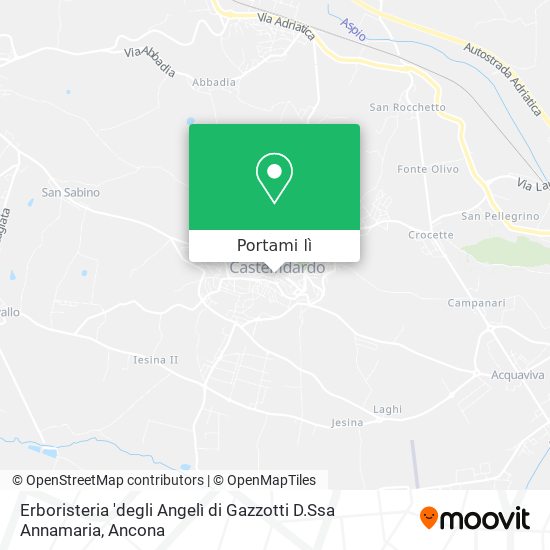 Mappa Erboristeria 'degli Angelì di Gazzotti D.Ssa Annamaria