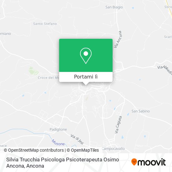 Mappa Silvia Trucchia Psicologa Psicoterapeuta Osimo Ancona