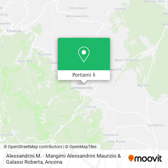 Mappa Alessandrini M. - Mangimi Alessandrini Maurizio & Galassi Roberta