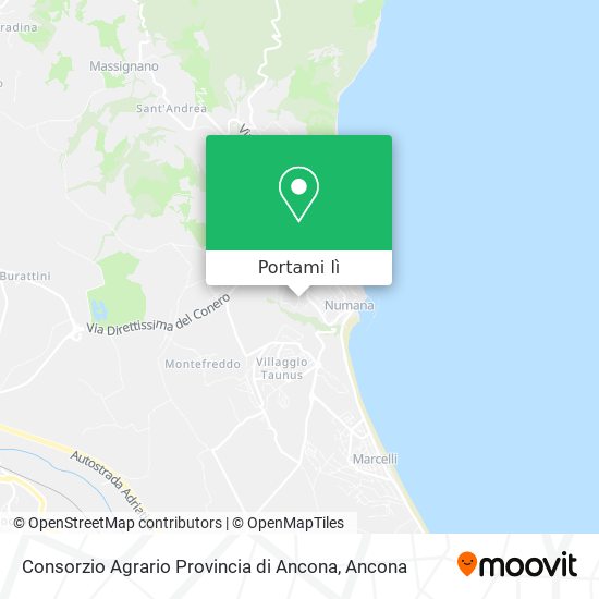 Mappa Consorzio Agrario Provincia di Ancona