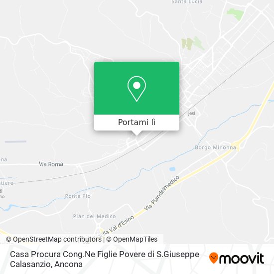 Mappa Casa Procura Cong.Ne Figlie Povere di S.Giuseppe Calasanzio